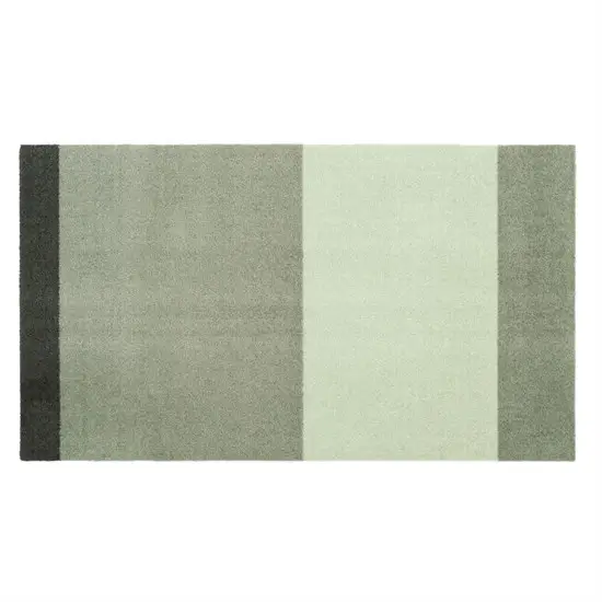 Tica Copenhagen - Smudsmåtte - Stripes Horizon - Lysegrøn/Støvet/Mørkegrøn - 67x120 cm