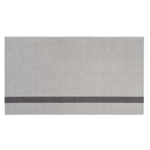 tica copenhagen - Smudsmåtte - Stripes Vertical - Lysegrå/Steelgrey - 60x90 cm