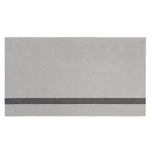 tica copenhagen - Smudsmåtte - Stripes Vertical - Lysegrå/Steelgrey - 67x120 cm