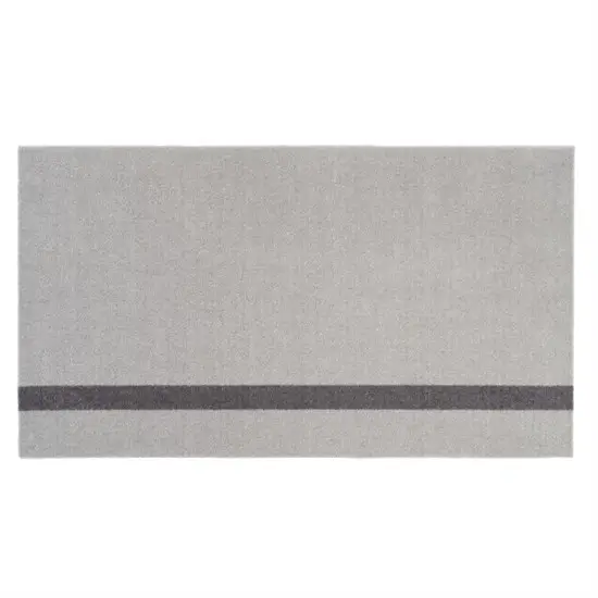 Tica Copenhagen - Smudsmåtte - Stripes Vertical - Lysegrå/Steelgrey - 67x120 cm