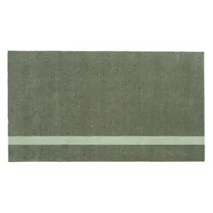 tica copenhagen - Smudsmåtte - Stripes Vertical - Lysegrøn/Støvet - 67x120 cm