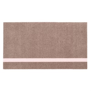 tica copenhagen - Smudsmåtte - Stripes Vertical - Sand/Lyserød - 90x130 cm