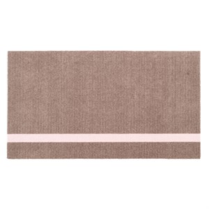 tica copenhagen - Smudsmåtte - Stripes Vertical - Lyserød/Sand - 60x90 cm