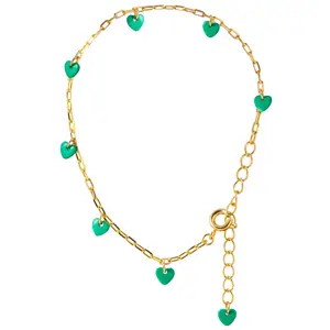 LULU Copenhagen - Armbånd - Love U - Guld/Light Green