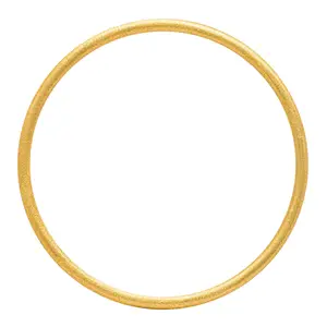 LULU Copenhagen - Armbånd - Color Bangle - Brushed Gold / "Guld" - Ø 6,5 cm