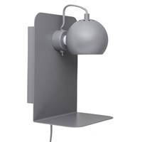 Frandsen Lightning - Ball væglampe med USB - light grey 