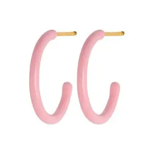 LULU Copenhagen - Color Hoops M, Light Pink (1 sæt) - ørestik