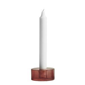 Image of OYOY - Glas lysestage small - facet/aubergine