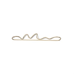 Ferm Living - Curvature Håndklædeholder, Brass