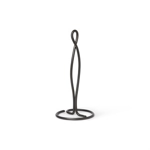 Ferm Living - Curvature Køkkenrulleholder, Black brass