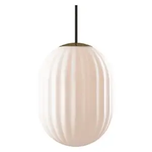 Nordic Tales - Pendel lampe - Bright Modeco+ - m. sort kabel - Ø20 cm H26 cm