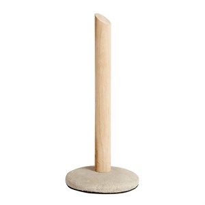 Image of Muubs - Ray køkkenrulleholder - Sandsten/Ny teak