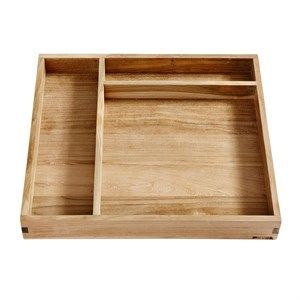 Image of Muubs - træbakke med inddeling - teak