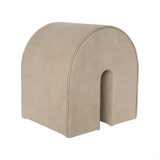 Kristina Dam - Puf - Curved Pouf - Light Brown