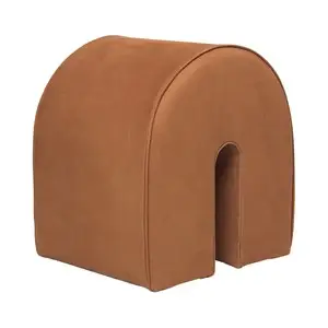 Kristina Dam - Puf - Curved Pouf - Cognac