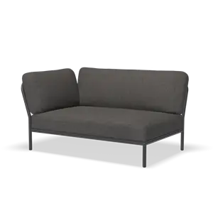 Houe - LEVEL Corner, left - Dark grey. Fabric