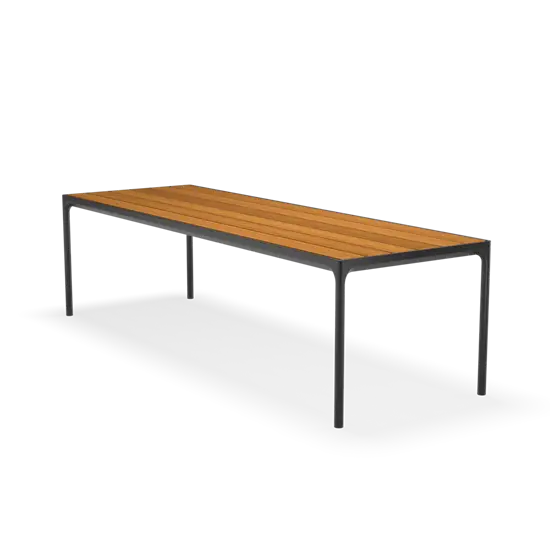 Houe - FOUR Table. 270x90 cm - Bamboo. Frame