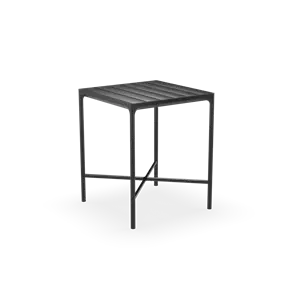 Houe - FOUR Bar Table. 90x90 cm - Black. Frame