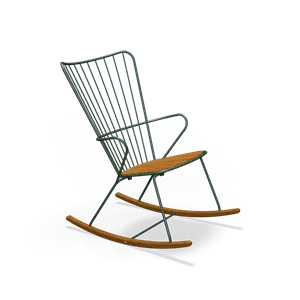 Houe - PAON Rocking chair - Pine green. Seat
