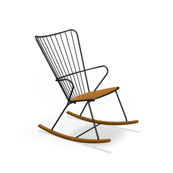 Houe - PAON Rocking chair - Black. Seat