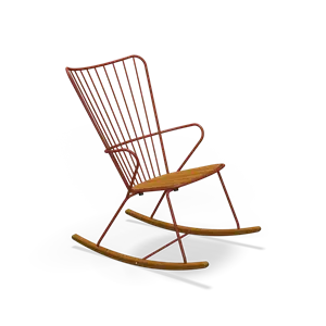 Houe - PAON Rocking chair - Paprika. Seat