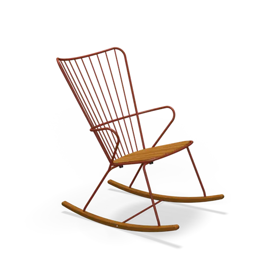 Houe - PAON Rocking chair - Paprika. Seat