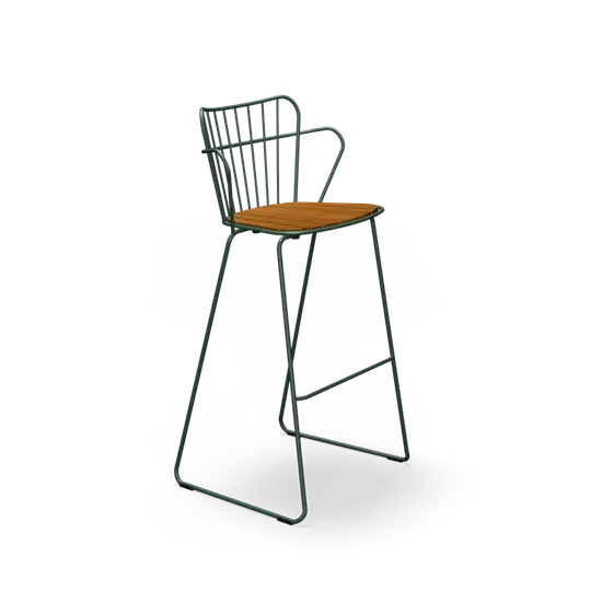 Houe - PAON Bar chair - Pine green. Seat