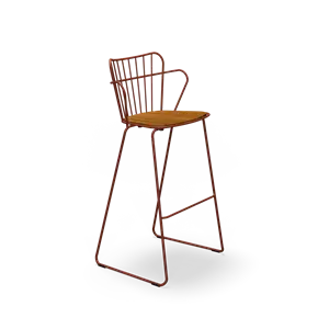 Houe - PAON Bar chair - Paprika. Seat
