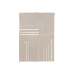 Kristina Dam - Architecture Throw, Beige/Off-White