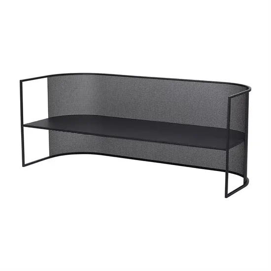 Kristina Dam - Havebænk - Bauhaus Lounge Bench - Sort