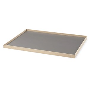 Gejst bakke - Frame tray large i eg/grå
