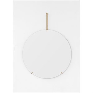 MOEBE - Wall Mirror Ø50 - Brass