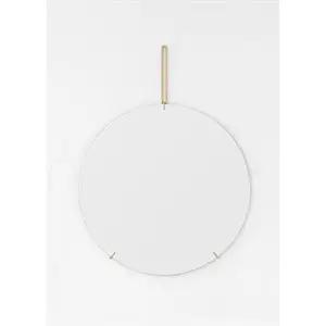 MOEBE - Wall Mirror Ø50 - Brass