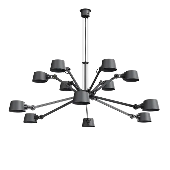 Tonone - BOLT CHANDELIER 12 ARMS - midnight grey