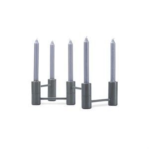 Image of Trip Trap lysestage - Segment Candleholder i slate grey
