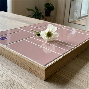 Nænsom Nostalgi - Dekorationsbakke - Rosa large