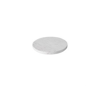 Image of Muuto - Groove bordkåner i marmor (Ø 21,6 cm) - hvid