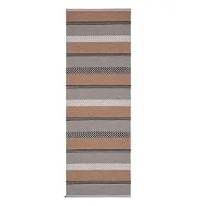 Horredsmattan - Tæppe - Mason - 70 x 140 cm - Beige/Rust/Blå