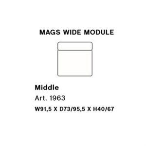 Image of HAY - Mags modul sofa - Bred midter modul - Art. 1963