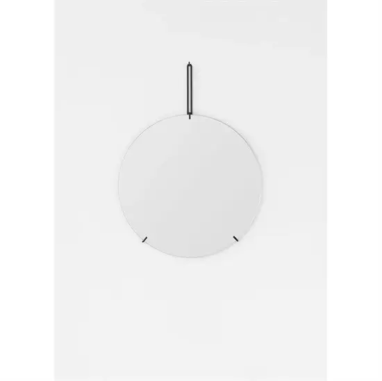 MOEBE - Væg spejl - 50 cm, sort - Wall Mirror Ø50 cm  - Black