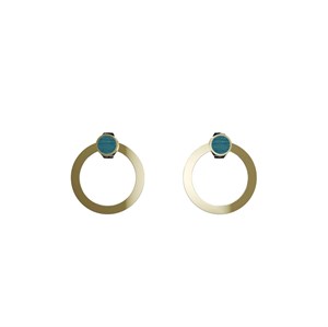 Jewelry by Grundled - Audrey Øreringe - Petroleumsblå