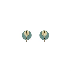 Jewelry by Grundled - Lucy Øreringe - Støvet Jadegrøn