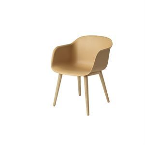 Image of Muuto - Fiber chair (nature sæde/ben i træ)