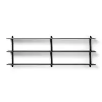 Gejst - Nivo D, shelf large - Sort/sort eg