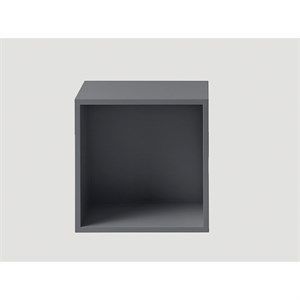 Image of Muuto - Stacked reol med baggrund - medium - dark grey