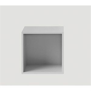 Image of Muuto - Stacked reol med baggrund - medium - light grey