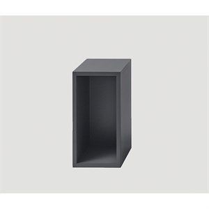 Image of Muuto - Stacked reol med baggrund - small - dark grey