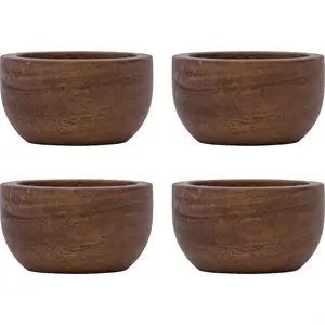 House Doctor - Æggebæger, HDWood, Natur - 4 stk.