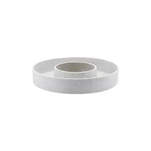House Doctor  - Lysestage - The Ring - L - Grå - Ø35 cm