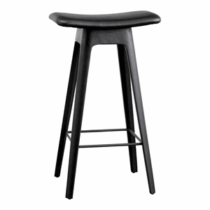 Andersen Furniture - Barstol - Sort - lædersæde